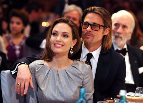 Angelina Jolie and Brad Pitt in 2012